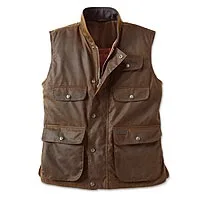 Herren-Ölzeugweste aus Baumwolle, „Outback“ – Outback Oilskin Vest