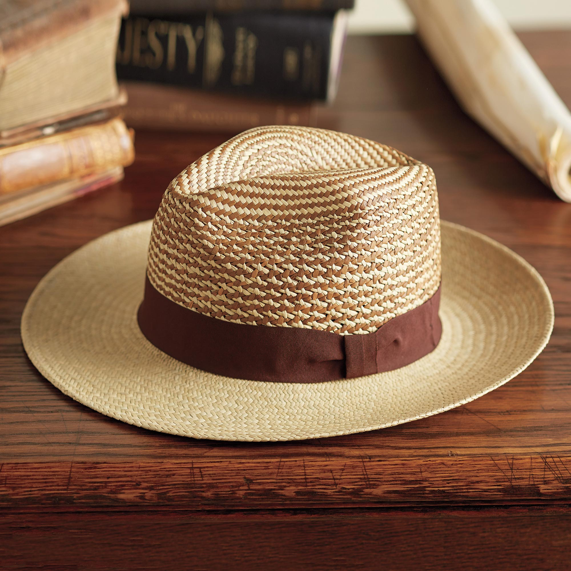 Panama Hat Quality 100% Straw Ecuador Style Summer Men's Women's Packable Boxed 