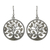 Marcasite dangle earrings, 'Irish Tree of Life' - Irish Tree of Life Earrings with Marcasite (image 2a) thumbail