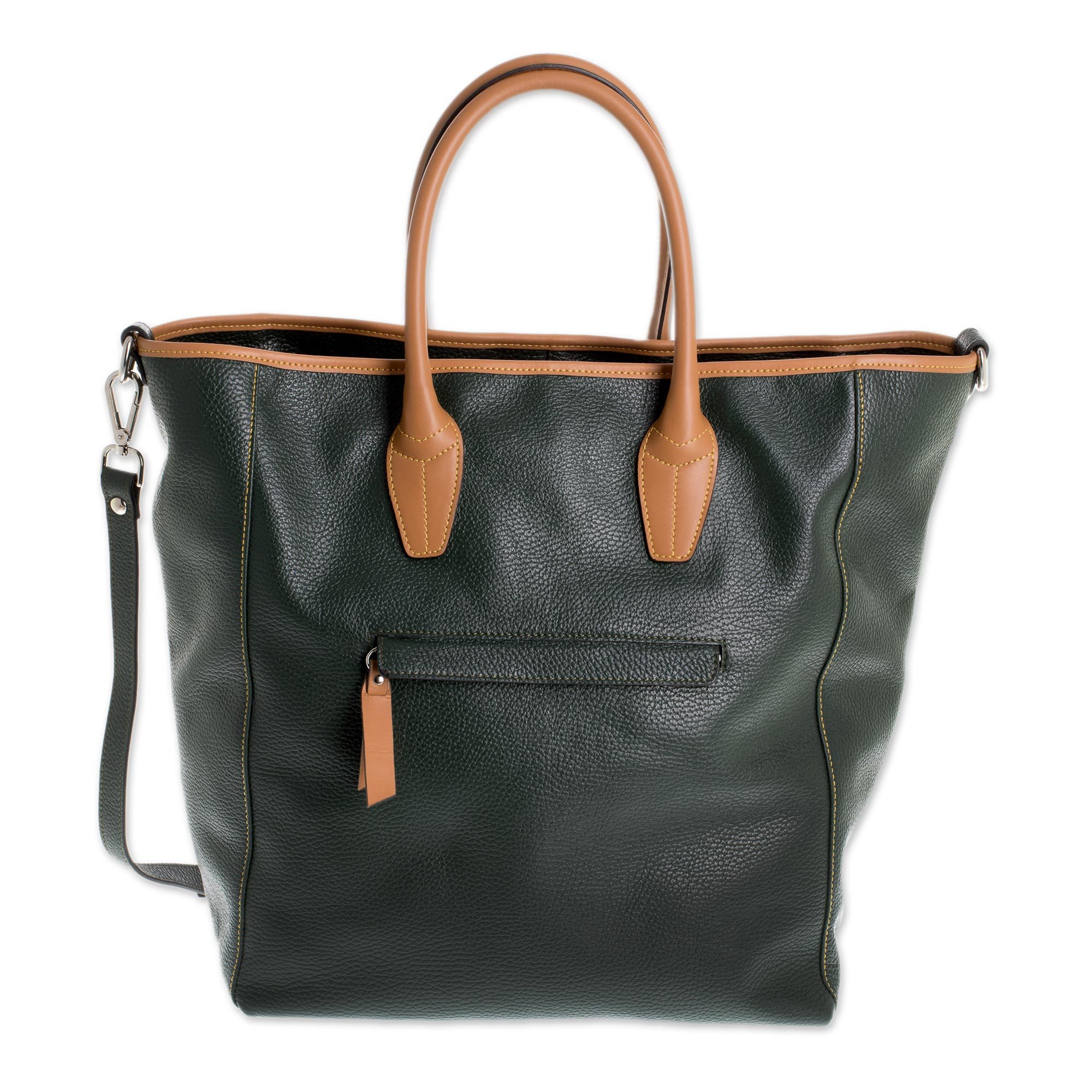green tartan purse