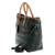 Leather travel bag, 'Italian Highlands' - Green Tartan Tuscan Genuine Leather Travel Bag (image 2e) thumbail