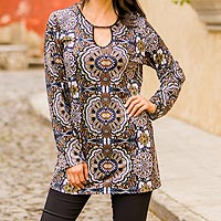 Featured review for Rayon jersey tunic, Chrysanthemum
