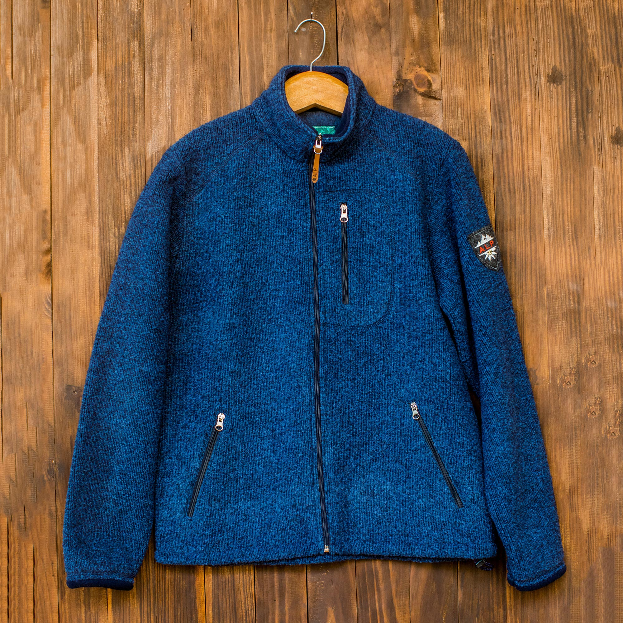 UNICEF Market | Men's Wool and Cotton Blend Zip Up Jacket - Treviso Trek
