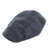 Men's wool touring cap, 'Pride of Donegal' - Men's Navy  Wool Windowpane Tweed Touring Cap (image 2a) thumbail