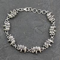 Elephant Jewelry Bracelet Sterling Silver From India Fortunate Elephant Jewelry Bracelet Sterling Silver From India Fortunate Elephants Novica