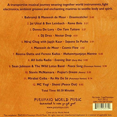CD de audio - putumayo world music yoga lounge cd
