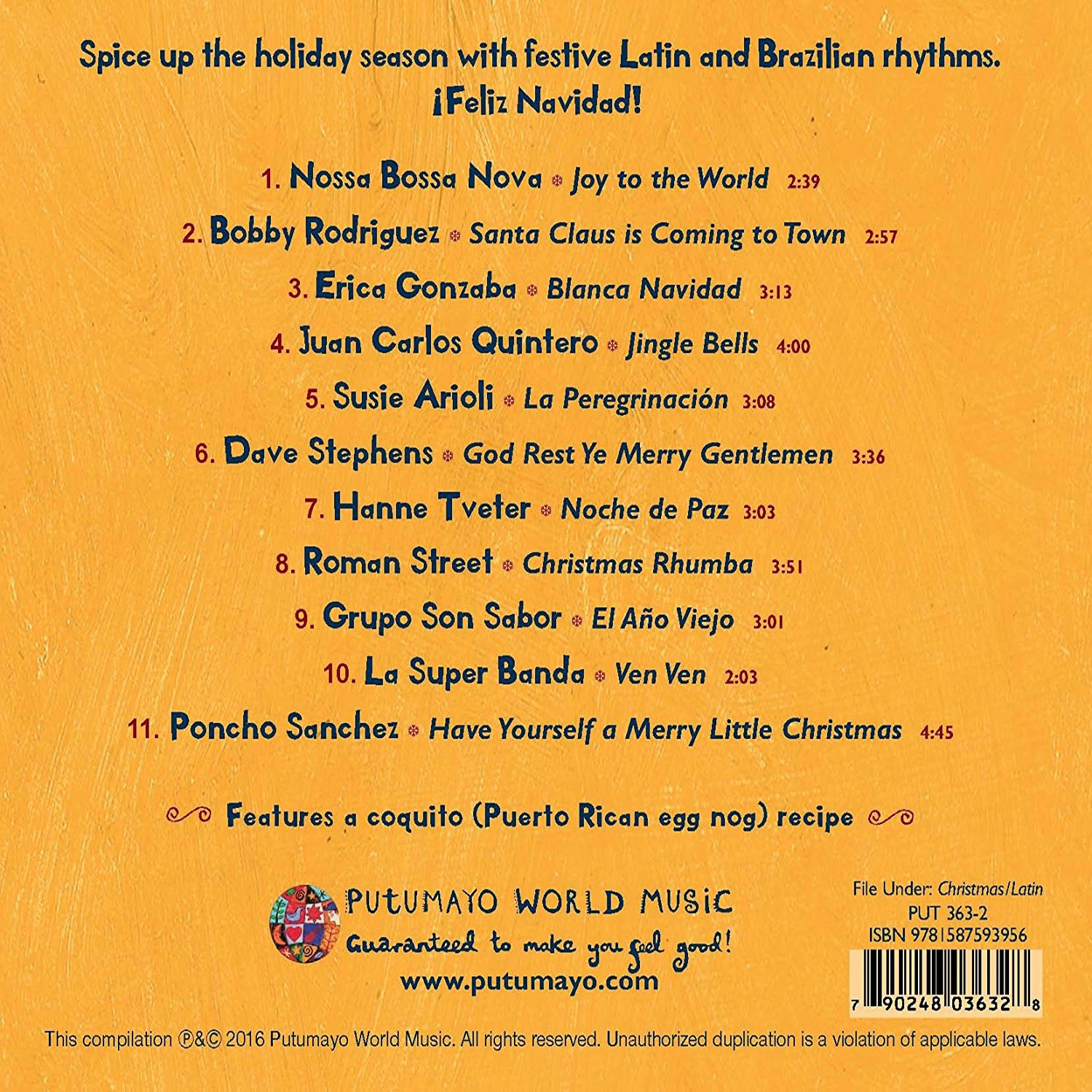 UNICEF Market Putumayo Latin Christmas Music CD Latin Christmas