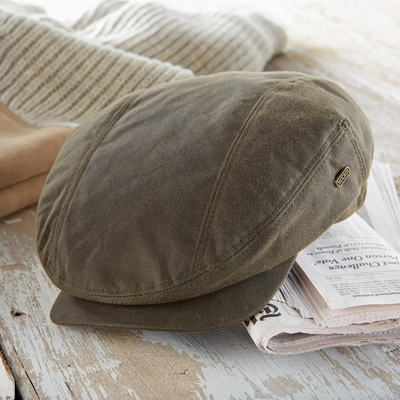 waxed cotton cap