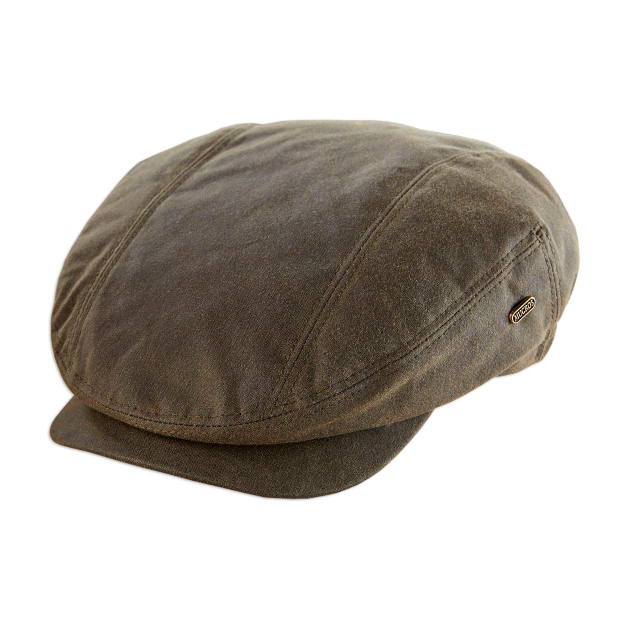 Olive Green Irish Waxed Cotton Quilt Lined Cap - Kerry | NOVICA