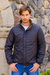 Men's quilted reversible jacket, 'Field and Forest' - Quilted Reversible Travel Jacket for Men