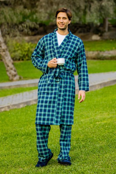 irish flannel robe