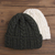 Knit wool hat, 'Galway Bay' - Irish Aran Knit Wool Hat thumbail