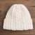 Knit wool hat, 'Galway Bay' - Irish Aran Knit Wool Hat (image 2c) thumbail