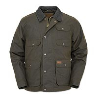 Men's oilskin travel jacket - Oilskin Three-Season Travel Jacket