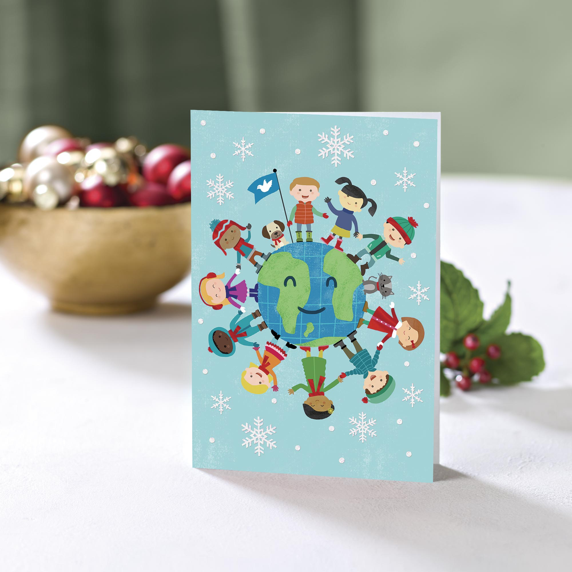 UNICEF Holiday Cards (set of 12) Smiles Have No Borders NOVICA