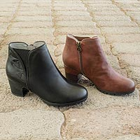 Leather Comfort Ankle Boots - Comfort Ankle Boots