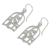 Sterling silver dangle earrings, 'Silver Canaries' - Thai Artisan Crafted Sterling Silver Bird Earrings