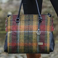 Bolso de mano de lana tartán - Bolso de tartán irlandés