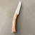 Olive wood folding cheese knife, 'French Camembert' - Folding Olive Wood Cheese Knife from France