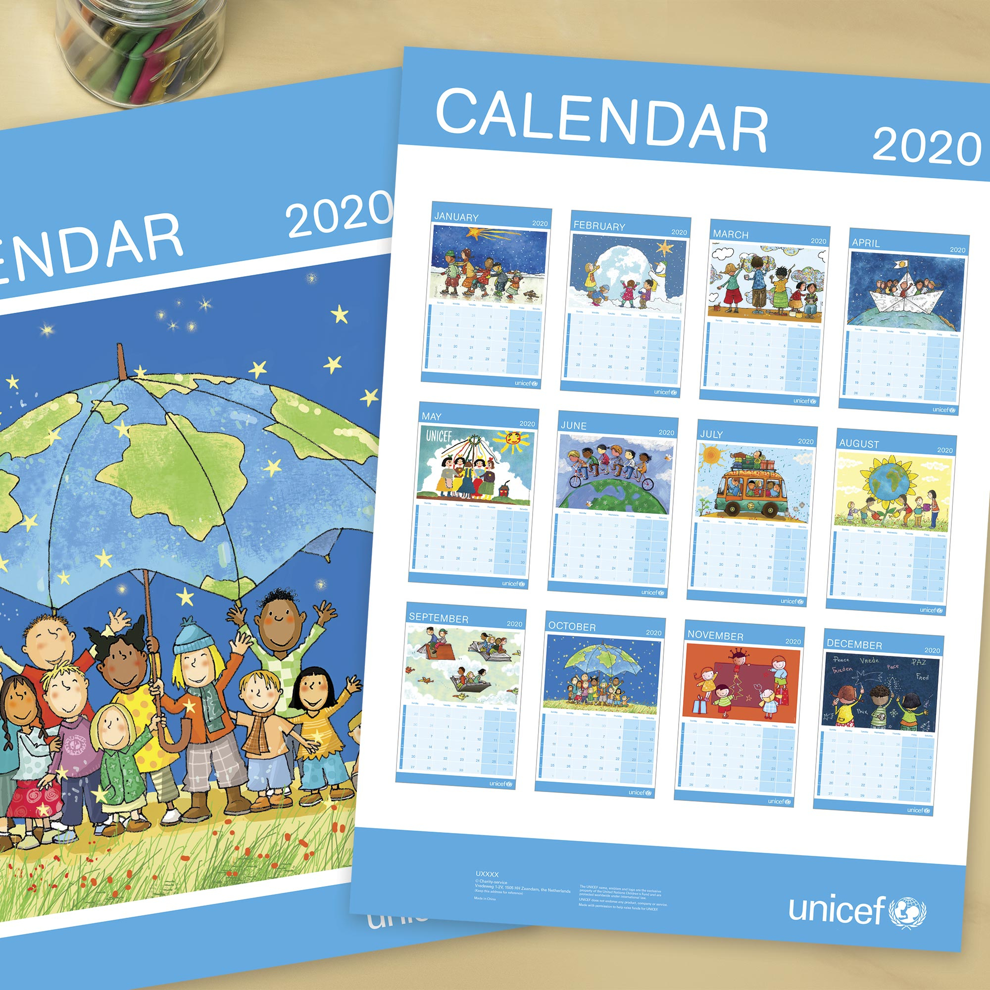UNICEF Market UNICEF US 2020 Wall Calendar UNICEF US 2020 Wall Calendar
