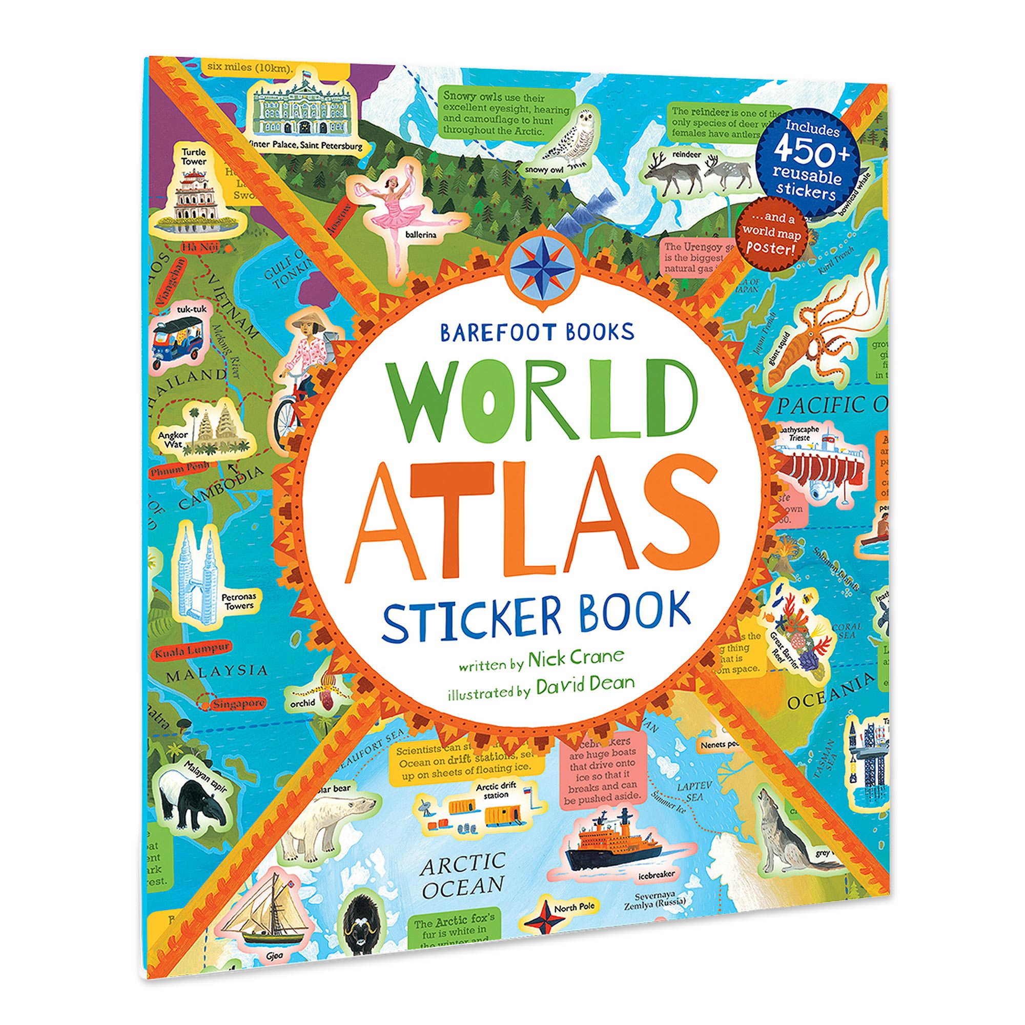 Putumayo Children's World Sticker Book - World Atlas | NOVICA