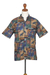 Men's cotton travel shirt, 'Aloha' - Cotton Aloha Travel Shirt