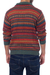 Men's 100% alpaca sweater, 'Mountain Sunset' - Men's Fair Trade Alpaca Art Knit Pullover Sweater (image 2c) thumbail