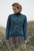 Irish merino wool cardigan, 'Connemara Comfort' - Irish Merino Wool Cable Knit Crew Neck Cardigan (image 2c) thumbail