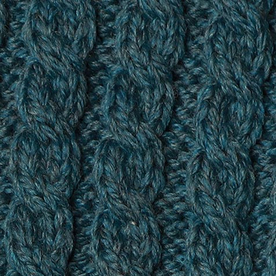 Irish merino wool cardigan, 'Connemara Comfort' - Irish Merino Wool Cable Knit Crew Neck Cardigan