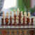 Wood chess piece set, 'Game On' (32 pieces) - Pine Wood Chess Piece Set (32 Pieces)