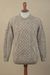 Men's wool sweater, 'Aran Islands Classic' - Men's Irish Wool Pullover Sweater (image 2b) thumbail
