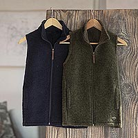Featured review for Brushed wool blend vest, Alpine Sojourn