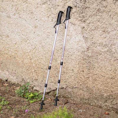 aluminium hiking sticks, 'Back Country' (pair) - Sturdy aluminium Travel Hiking Sticks (Pair)