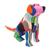 Recycelte Flip-Flop-Skulptur „Öko-Hund“ - umweltfreundliche Flip-Flop-Hundeskulptur