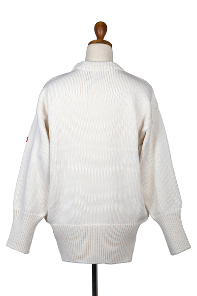 Men's wool sweater, 'Olympic Class' - Men's British Navy Style Wool Sweater