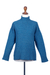 Wool blend funnel neck sweater, 'Iris' - Funnel Neck Wool Blend Sweater from Ireland (image 2a) thumbail