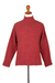 Wool blend funnel neck sweater, 'Iris' - Funnel Neck Wool Blend Sweater from Ireland