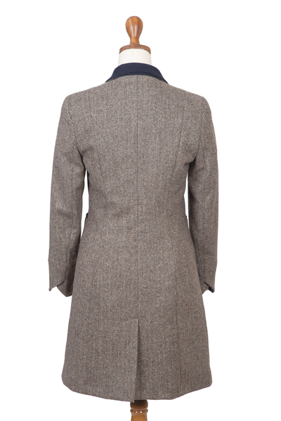 Woll-Tweed-Mantel - klassischer Damen-Tweedmantel