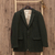 Men's wool tweed blazer, 'Joyce' - Men's Tailored Wool Blend Tweed Herringbone Blazer (image 2b) thumbail