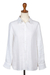 Linen long-sleeved shirt, 'Timeless' - White Irish Linen Shirt