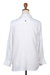 Linen long-sleeved shirt, 'Timeless' - White Irish Linen Shirt (image 2f) thumbail