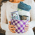 Curated gift set with mug, scarf, and basket, 'Cozy Moments' - Curated Gift Box for Cozy Vibes with Mug, Basket, and Scarf