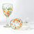 Handblown wine glasses, 'Classy Coral' (set of 4) - Set of 4 Handblown Coral Stemmed Wine Glasses from Mexico
