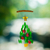 Glass windchime, 'Angelic Melody' - Glass and Driftwood Angel Christmas Tree Windchime
