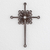 cruz de hierro forjado - Cruz de arte de pared de metal religioso de comercio justo