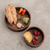 Wood centerpieces, 'Maya Circle' (pair) - Modern Wood Bowl Centerpiece from Central America (Pair) thumbail