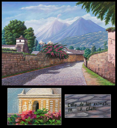 'Las Animas Street' (2008) - Guatemala Fine Art Painting