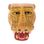 Wood mask, 'Maya Jaguar' - Unique Wood Wall Art Mask thumbail