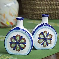 Ceramic vases, San Antonio Blossom (pair)