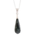 Jade pendant necklace, 'Jungle Dewdrop' - Sterling Silver Pendant Jade Necklace thumbail